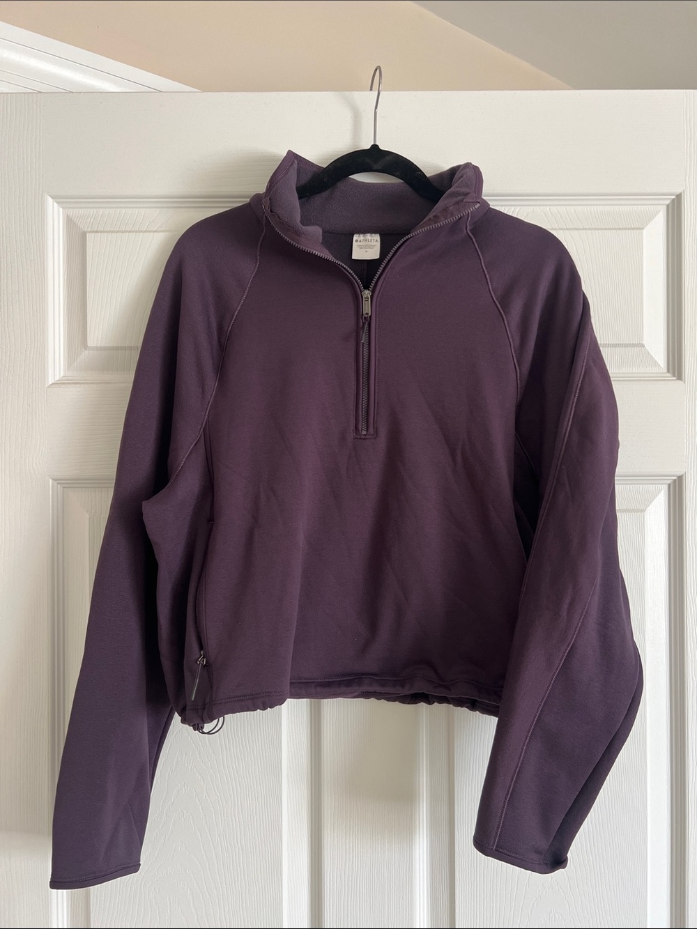 NWT Athleta Altitude Edge half zip Sweatshirt M Iris